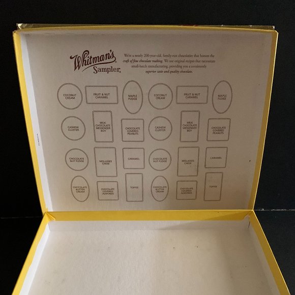 3 - 1980-2000's Vintage Total Whitman's Sampler Assorted Chocolate Boxes (Empty) - Picture 13 of 13